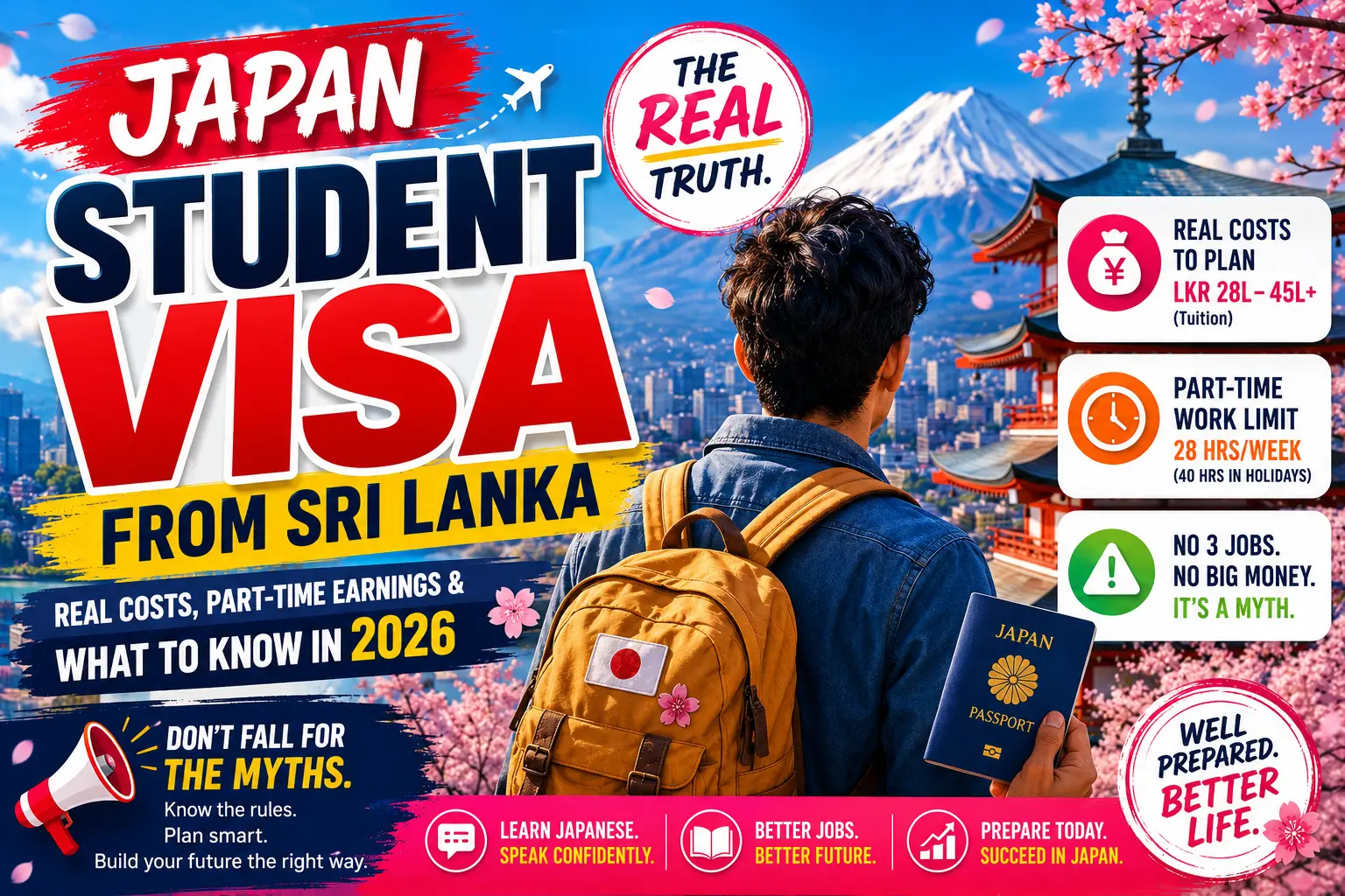 Momiji Academy Blog article on Japan Student Visa from Sri Lanka: Real Costs, Part-Time Earnings & What to Know in 2026